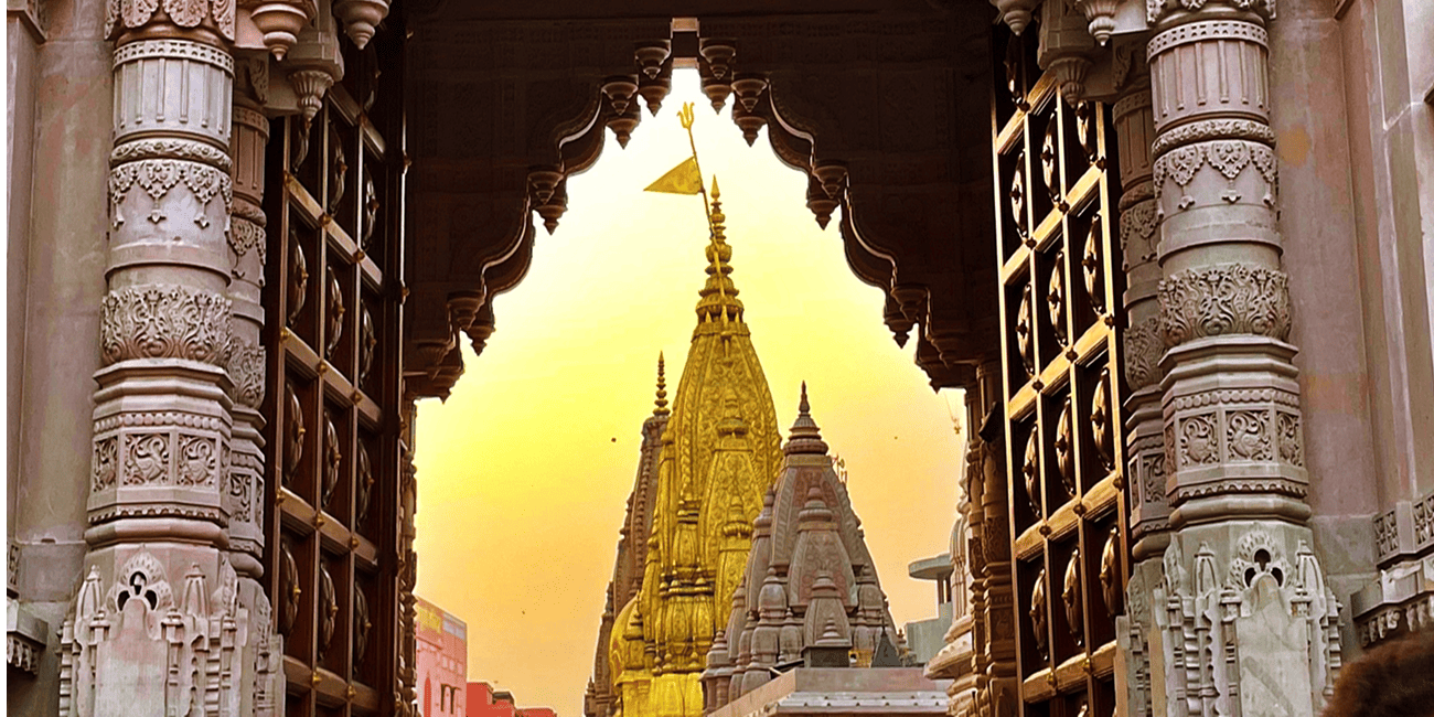 Peep hole view of Kashi Vishwanath Temple